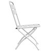 vidaXL Garden Folding Chair Folding 2 pcs White 55 x 56.5 x 91cm Steel