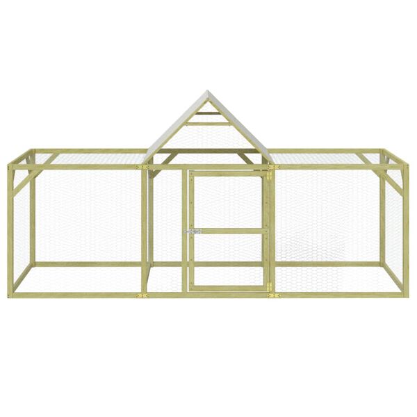 vidaXL Chicken Coop 300x100x150 cm Impregnated Solid Wood Pine