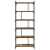 vidaXL Bookcase Old wood 76 x 32 x 192 cm Engineered wood