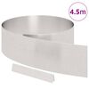vidaXL Lawn Edging Silver 450 x 0.05 x 20 cm Stainless Steel
