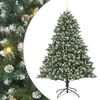vidaXL Artificial Christmas Tree with 300 LEDs with Stand Green 240 cm