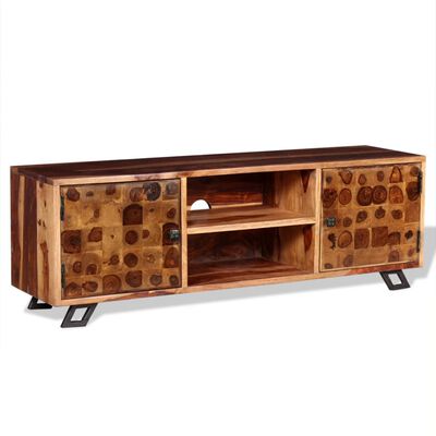 vidaXL TV Cabinet Solid Sheesham Wood 120x30x40 cm