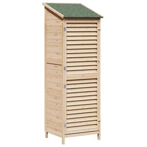 vidaXL Garden Shed Natural 59 x 56 x 176 cm Solid Fir Wood