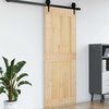 vidaXL Door NARVIK Natural 90 x 210 cm Solid Pine Wood