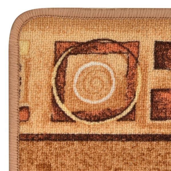 vidaXL Carpet Runner Gel Backing Beige 67x120 cm