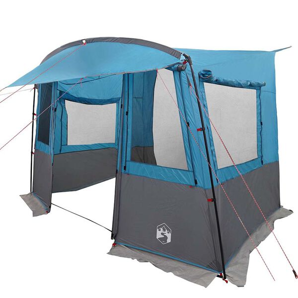vidaXL Tailgate Tent for Caravan Rectangular Blue 352 x 250 x 240 cm