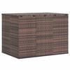 vidaXL Garden Cushion Box PE Rattan 145x100x103 cm Brown