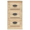 vidaXL Sideboard Sonoma Oak 36x35.5x67.5 cm Engineered Wood