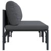 vidaXL Outdoor Furniture with Cushion with Pillow Anthracite Steel