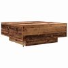 vidaXL Coffee Table Old Wood and Blue 80 x 80 x 31 cm Engineered Wood