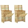 vidaXL Slatted Garden Composter 2 pcs Green 110 x 58 x 113 cm