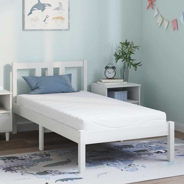 vidaXL Mattress White 80 x 160 cm Gel-Infused Foam