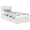 vidaXL Bed Frame with Drawer White 90 x 190 cm Engineered Wood