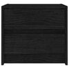 vidaXL Bedside Cabinet Black 40x30.5x35.5 cm Solid Pine Wood