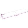 vidaXL Wall Shelf Light Brown 200x50x(2-4) cm Treated Solid Wood Oak