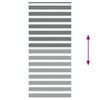 vidaXL Zebra Blind Dark Grey 115x230 cm Fabric Width 110.9 cm Polyester