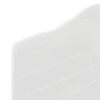 vidaXL Headboard with Headboard Gloss White 75 cm Engineered wood