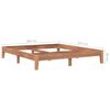 vidaXL Bed Frame without Mattress Solid Teak Wood 180x200 cm Super King