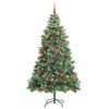 vidaXL Artificial Christmas Tree Green 240 cm PVC and Metal
