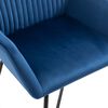 vidaXL Dining Chairs 4 pcs Blue Velvet
