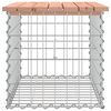 vidaXL Garden Bench Gabion Design 63x44x42 cm Solid Wood Douglas