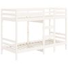 vidaXL Bunk Bed without Mattress White 90x190 cm Single Solid Wood Pine