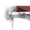 vidaXL Manual Retractable Awning Burgundy 400x350 cm