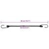 vidaXL Bungee Cords with Reflective Strips and Hooks 50 pcs 46 cm