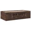 vidaXL Daybed with Drawers without Mattress Brown Oak 100x200 cm