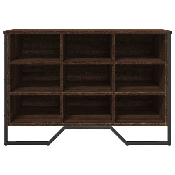 vidaXL Shoe Cabinet Brown Oak 90x38x61.5 cm Engineered Wood