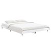 vidaXL Bed Frame without Mattress High Gloss White 135x190 cm Double