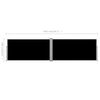 vidaXL Retractable Side Awning Black 160x600 cm