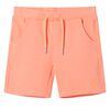 vidaXL Kids'Shorts with Drawstring Neon Orange 140
