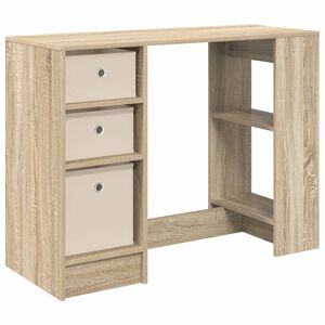 vidaXL Desk with Drawer Sonoma Oak 100 x 40 x 75 cm Engineered Wood