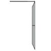 vidaXL Walk-in Shower Screen 140x195 cm Dark Tempered Glass