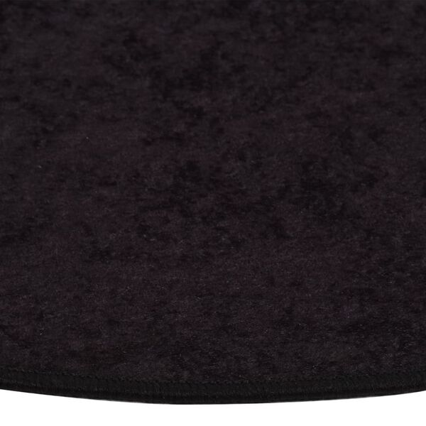vidaXL Rug Washable Anthracite &Oslash; 200 cm Anti Slip