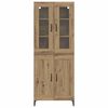 vidaXL Highboard Artisan Oak 69.5 x 34 x 180 cm Engineered Wood