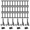 vidaXL Roof Snow Guard Black 300 cm Steel