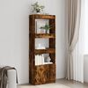 vidaXL Highboard&nbsp;Smoked Oak 63x33x180 cm Engineered Wood