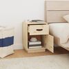 vidaXL Bedside Cabinet 40x34x55 cm Solid Wood Pine