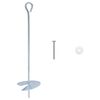 vidaXL Earth anchor 10 pcs &Oslash;10 x 40 cm Galvanized Metal Silver