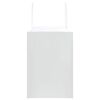 vidaXL Paper Bags 50 pcs with Handles White 32x17x25 cm