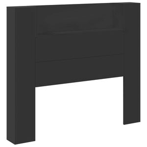vidaXL Headboard Black 120 x 16.5 x 103.5 cm Engineered Wood