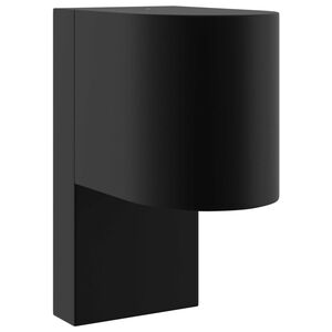 vidaXL Outdoor Wall Light Black 12 x 7 x 15 cm Stainless Steel