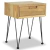 vidaXL Bedside Cabinets 2 pcs 40x30x50 cm Solid Teak