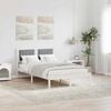 vidaXL Bed Frame with Upholstered Headboard Light Grey 120 x 200 cm