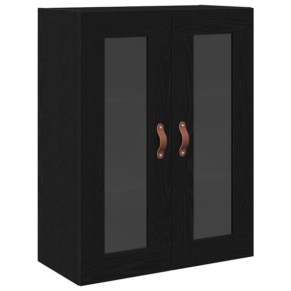 vidaXL Wall Cabinet Black Oak 69.5 x 34 x 90 cm Engineered Wood