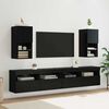 vidaXL Wall-mounted TV Cabinets 2 pcs Black Oak 30.5 x 30 x 60 cm