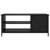 vidaXL TV Cabinet Black Oak 100 x 40 x 45 cm Engineered Wood
