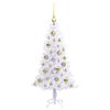 vidaXL Artificial Christmas Tree with Stand White 120 cm PVC and Steel